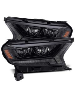 AlphaRex 2019+ Ford Ranger PRO-Series Proj Headlights Plank Style Alpha Black w/Seq Signal/DRL - 880119