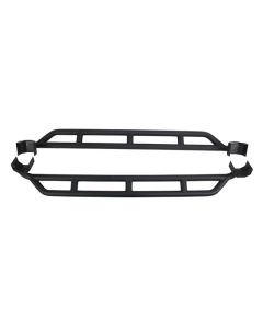 Fishbone Offroad 07-18 Jeep JK 4 Door Wrangler JK Steel Rock Sliders - Blk Textured Powdercoat - FB23009