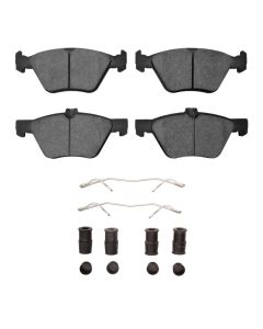 DFC 04-09 Mercedes-Benz E320 Front 5000 Advanced Low Metallic Brake Pads and Hardware Kit - 1551-0853-11