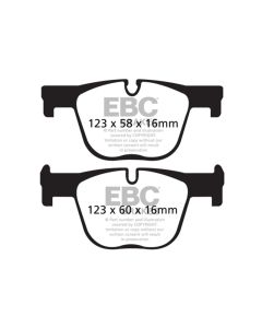 EBC 12+ BMW ActiveHybrid 3 3.0 Turbo Greenstuff Rear Brake Pads - DP22131