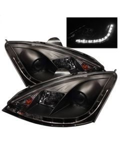 Spyder Ford Focus 00-04 Projector Headlights (Do Not Fit SVT Model)- DRL Blk PRO-YD-FF00-DRL-BK - 5010162