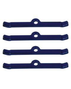 Moroso Chevrolet Small Block Valve Cover Hold Downs - Steel - Blue Powder Coat - Set of 4 - 68506