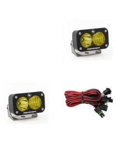 Baja Designs Amber Lens Driving Combo Pattern S2 Sport LED Work Light Pair- BAJA-547813