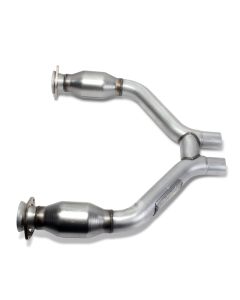 BBK 2015-16 Mustang V6 Short Mid H Pipe With Converters (To Be Used With 1642 Series Headers) - 1465