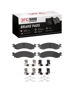 DFC 10-12 Ford Taurus SHO Front 5000 Advanced Low Metallic Brake Pads and Hardware Kit - 1552-1158-01