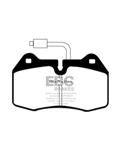 EBC 94-03 Ferrari 456 5.5 Yellowstuff Front Brake Pads - DP41032/2R