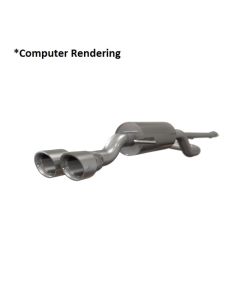 Mishimoto 14-16 Ford Fiesta ST 1.6L 2.5in Stainless Steel Resonated Cat-Back Exhaust w/ Burnt Ti - MMEXH-FIST-14RBT
