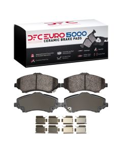 DFC 07-18 Chrysler Town & Country Front Euro 5000 Ceramic Brake Pads and Hardware Kit - 1600-1273-01