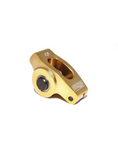 COMP Cams Ultra Gold Aluminum Rocker Arms for Small Block Chevy 7.000" Length, Roller Tip, Gold Anodized Finish - 19012-1