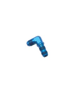 Russell Performance -3 AN 90 Degree Flare Bulkhead (Blue) - 661230