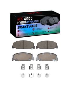 DFC 84-00 Honda Civic Sedan Front 4000 HybriDynamic Brake Pads and Hardware Kit - 4000-0273-01