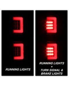 Spyder 09-14 Ford F150 V2 Light Bar LED Tail Lights - Black (ALT-YD-FF15009V2-LBLED-BK) - 5084200