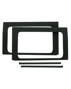 DEI 18-23 Jeep Wrangler JL 4-Door Boom Mat Rear Side Window Trim - 4 Piece - Black - 50173