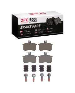 DFC 80-01 Alfa Romeo 164 Rear 5000 Advanced Low Metallic Brake Pads and Hardware Kit - 1551-0228-01