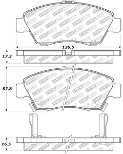 StopTech Street Select Brake Pads - Rear - 305.06210
