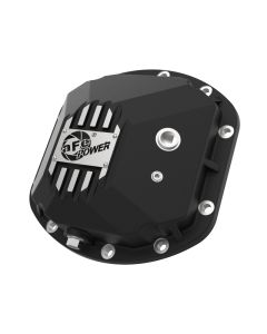 aFe Street Series Dana 30Front Differential Cover Black w/ Machined Fins 97-18 Jeep Wrangler - 46-71130B