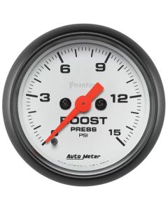 AutoMeter GAUGE BOOST 2 1/16in. 15PSI DIGITAL STEPPER MOTOR PHANTOM- AUTO-5750