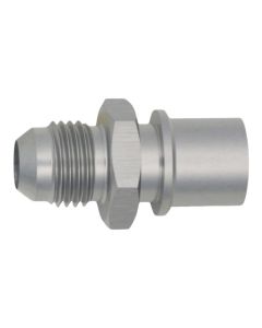 DeatschWerks 6AN Male Flare to Toyota Module Quick Connect - Anodized DW Titanium - 6-02-0127