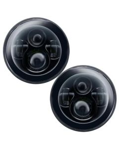Oracle Lighting 7 Inch ColorSHIFT High Powered LED Headlights Black Bezel (Pair) w/ BC1 Controller Jeep 2007+- ORAC-5769-335