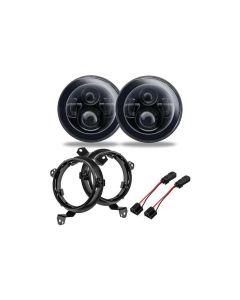 Oracle Lighting 7 Inch High Powered LED Headlights (Pair) No Halo Jeep Wrangler JL | Gladiator JT 2018+- ORAC-5769J-504
