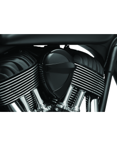 Sleek Black Kuryakyn Horn Cover - John Shope Series