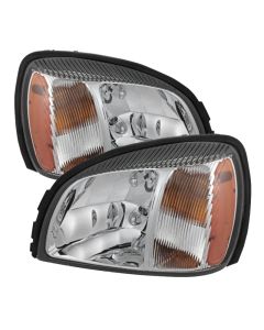 xTune Cadillac Deville 2000-2005 Crystal Headlights Chrome HD-JH-CADDEV00-AM-C - 5079817