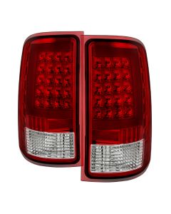 xTune GMC Sierra 07-13 LED Tail Lights Red Clear ALT-ON-GS07-G2-LED-RC - 5081575
