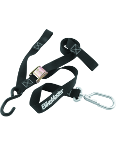 BikeMaster Tiedown 1-1/2in Swivel Softhook - Black - 100541