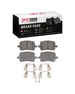 DFC 04-10 Chevrolet Cobalt Front 5000 Advanced Low Metallic Brake Pads and Hardware Kit - 1551-1028-01