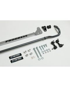 Progress Tech 96-00 Honda Civic Rear Sway Bar (22mm - Adjustable) Incl Bar Brace and Adj End Links - 62.1042