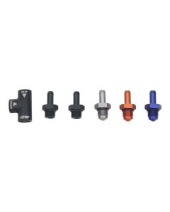 DeatschWerks Universal Venturi Siphon Jet 5/16in Hose Barb to 6AN ORB Female - Anodized Matte Black - 6-03-0700