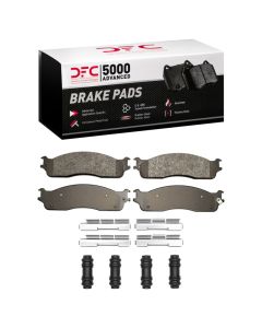 DFC 03-08 Dodge Ram 4000 (Mexico) Front 5000 Advanced Semi Metallic Brake Pads and Hardware Kit - 1551-0965-01
