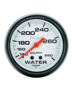 AutoMeter Phantom Water Temp Gauge 140-280°F 2 5/8