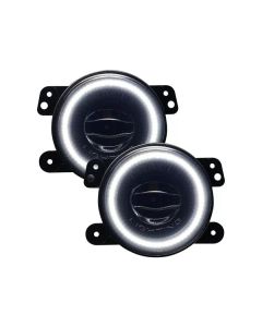 Oracle Lighting High Performance 20W LED Fog Lights White Halo Jeep Wrangler JK/JL | Gladiator JT 2007-2020- ORAC-5846-001