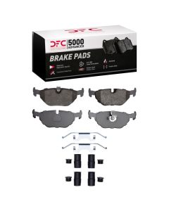 DFC 96-03 BMW 540i Rear 5000 Advanced Low Metallic Brake Pads and Hardware Kit - 1551-0692-12
