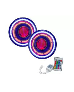 Oracle Lighting ORACLE Oculus Colorshift 7" Bi-Led Projector Headlights No Controller Jeep Wrangler