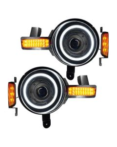 Oracle Lighting Oculus Bi LED Projector Headlights White Ford Bronco 2021-2023- ORAC-5886-001