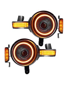 Oracle Lighting Oculus Bi LED Projector Headlights Amber Ford Bronco 2021-2023- ORAC-5886-005