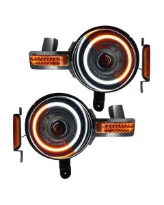 Oracle Lighting Oculus Bi LED Projector Headlights Amber White Switchback Ford Bronco 2021-2023- ORAC-5886-023