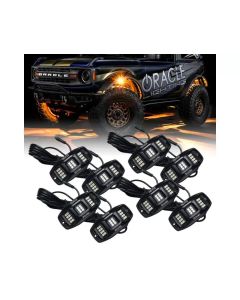ORACLE Lighting ColorSHIFTÂ® RGB+W Underbody Wheel Well Rock Light Kit (8 PCS)- ORAC-5895-339-8