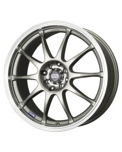 Enkei J10 17x7 5x112/120 38mm Offset 72.62mm Bore Dia Silver w/ Machined Lip Wheel - 409-770-16SP