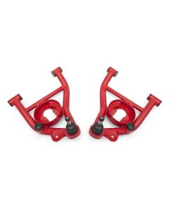 BMR 82-92 GM F-Body Non-Adj Lower A-Arms Delrin Bushings Spring Pocket - Red - AAL331R