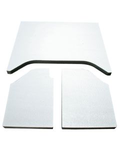 DEI 07-10 Jeep Wrangler JK 2-Door Boom Mat Headliner - 3 Piece - White - 50136