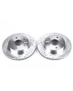 Power Stop 99-04 Jeep Grand Cherokee Front Evolution Drilled & Slotted Rotors - Pair - AR8742XPR