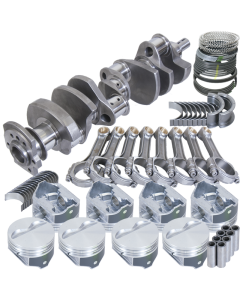 Eagle Chevy 350 1Pc 3.750in Crank 5.700in I-Beam Rod 4.040in Pistons Eagle 153 Tooth FP Bal Assembly - B15454L04053