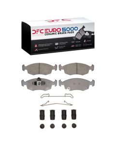DFC 12-19 Fiat 500 (USA/Canada) Front Euro 5000 Ceramic Brake Pads and Hardware Kit - 1600-1568-01