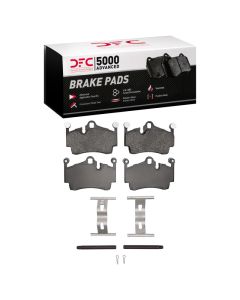 DFC 05-23 Porsche Boxster Rear 5000 Advanced Low Metallic Brake Pads and Hardware Kit - 1551-1134-01