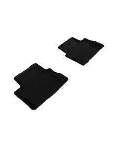 3D MAXpider 2013-2015 Chevrolet Malibu Kagu 2nd Row Floormats - Black - L1CH06321509
