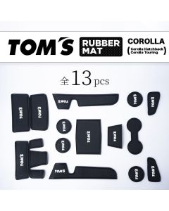 TOM'S Racing - Toyota Corolla Hatchback Interior Rubber Mats - TMS-55618-TZE21
