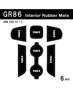TOM'S Racing - Toyota GR86 - Interior Rubber Mats - TMS-55618-TZN80